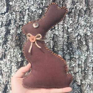 Handcrafted Chocolate Bunny Plush